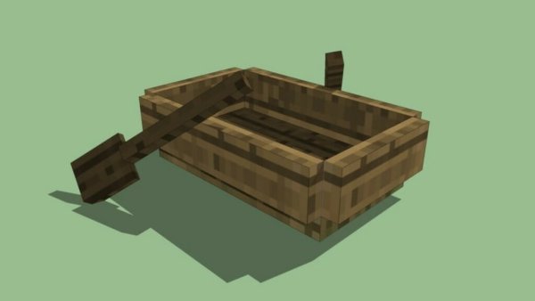 Катер из МАЙНКРАФТА