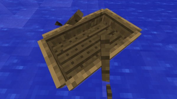 Лодка из МАЙНКРАФТА