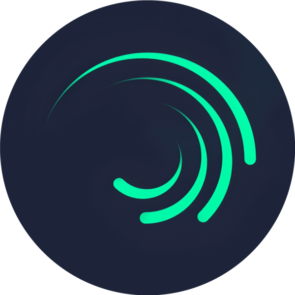 Alight Motion бежевая иконка