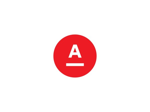 Альфа банк логотип без фона