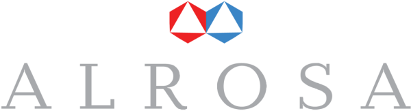 АЛРОСА логотип на прозрачном фоне