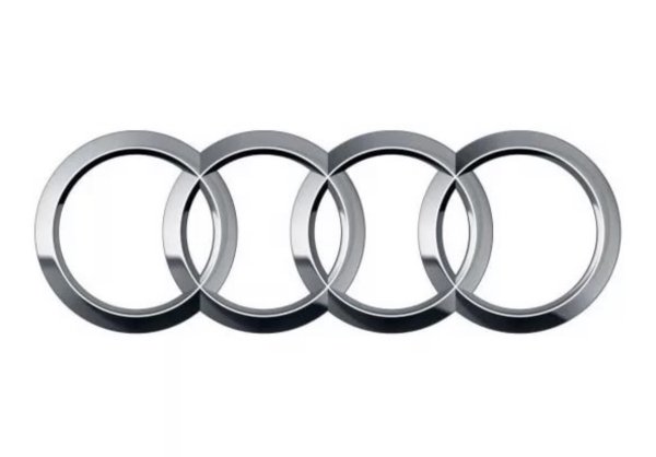 Белый логотип Audi