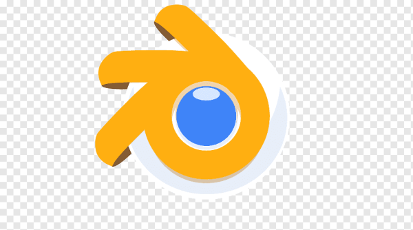 Blender логотип на прозрачном фоне