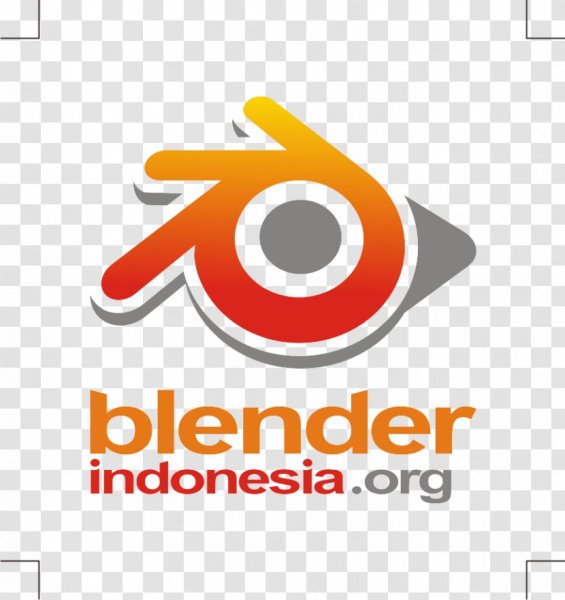 Blender логотип белый