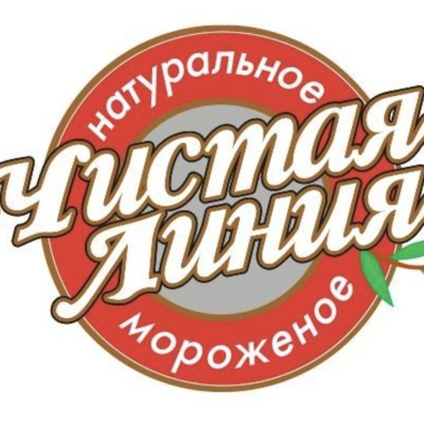 Логотип мороженого чистая линия