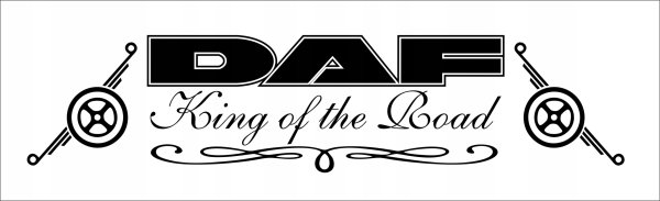 Наклейки Даф 105 на стекло