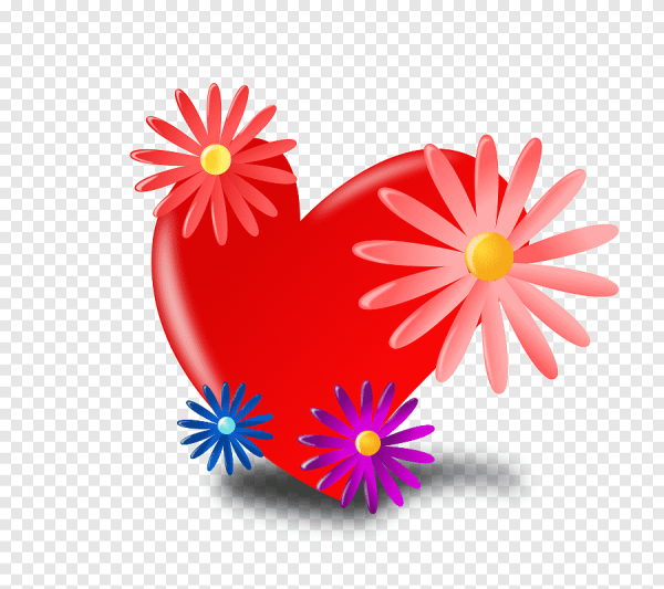 Сердечки цветочки