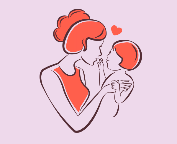 Мать и ребенок клипарт