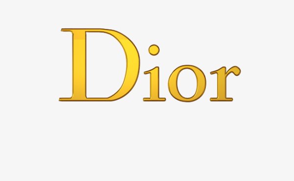 Золотой логотип диор