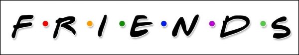 Сериал друзья логотип без фона