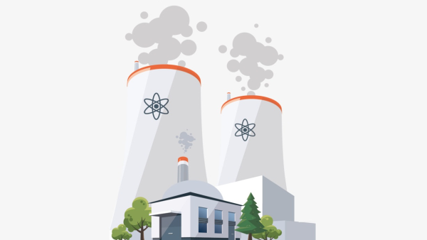 Атомная станция вектор