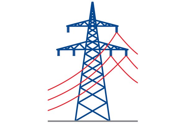 Опора ЛЭП схематическое изображение