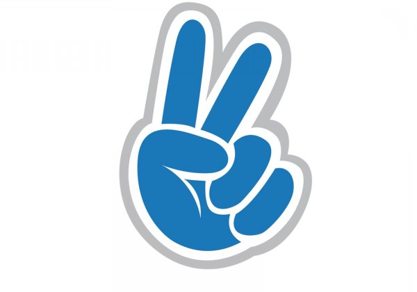 Знак мира на пальцах