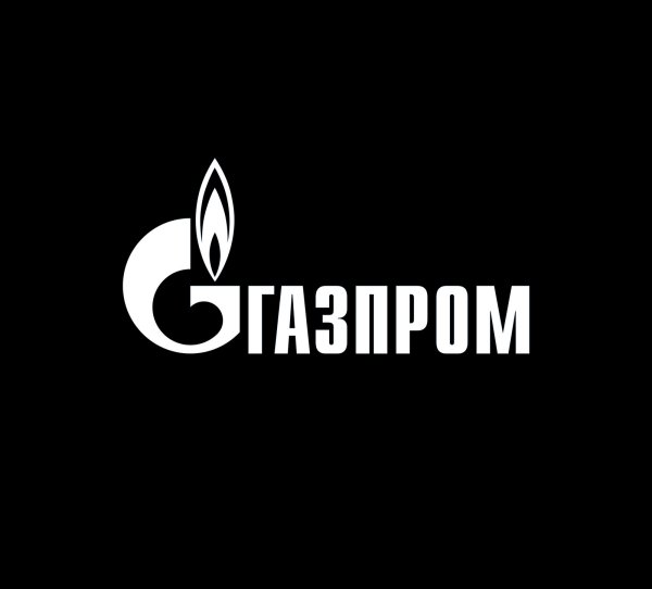 Логотип Газпром черный