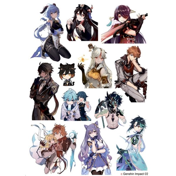 Стикерпаки Геншин