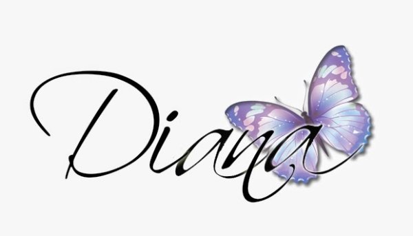 Красивая надпись Диана