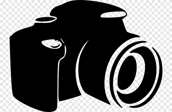 Зеркальный фотоаппарат силуэт