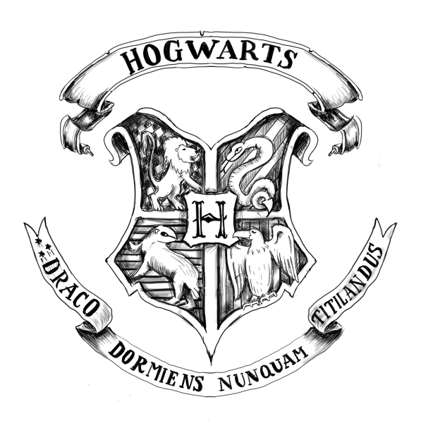 Гарри Поттер логотип Хогвартса