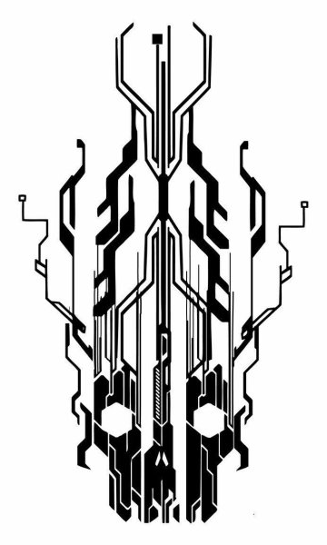 Узоры в стиле киберпанк