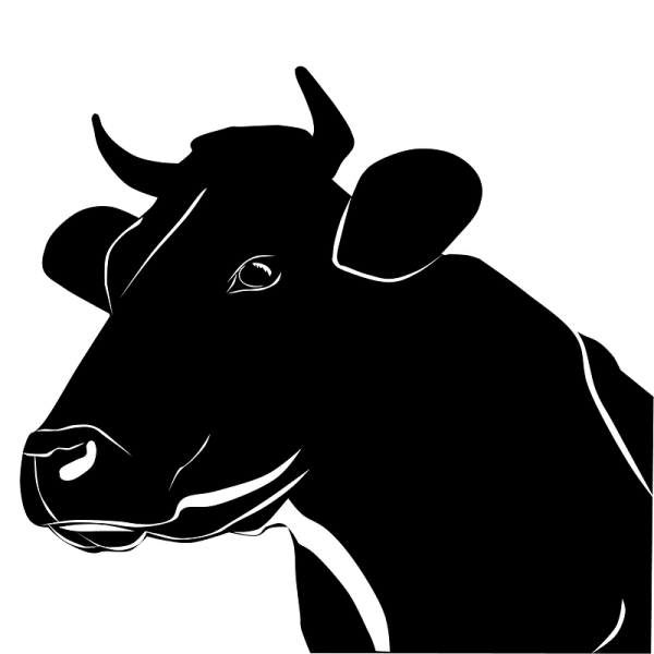 Корова силуэт