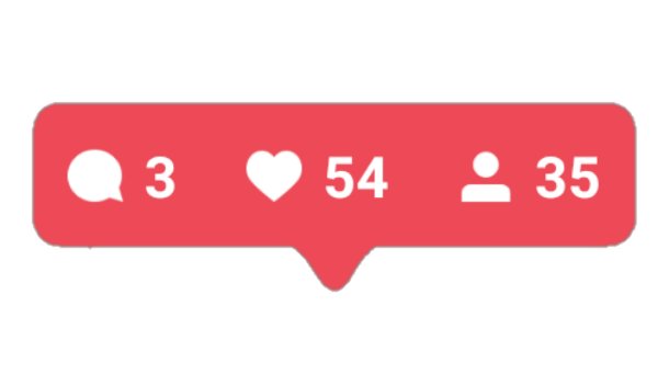 Значок лайков в инстаграме