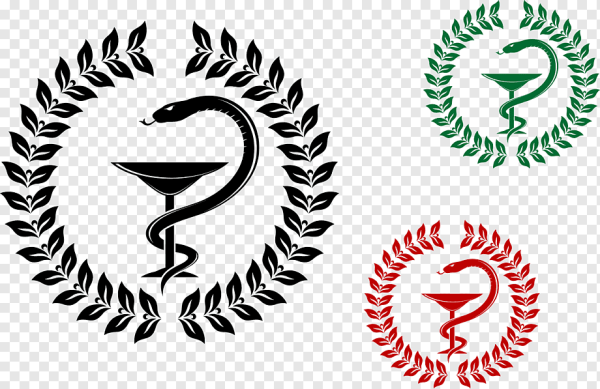 Чаша со змеей эмблема медицины вектор