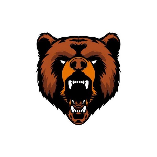 Лицо медведя арт