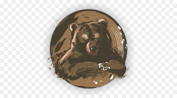 Голова медведя без фона