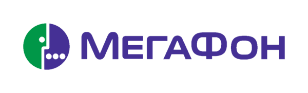МЕГАФОН на черном фоне