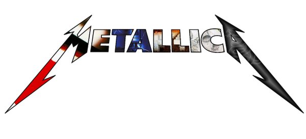 Надпись в стиле металлика