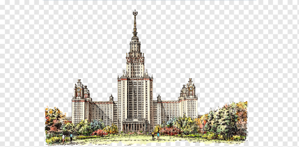 МГУ на белом фоне