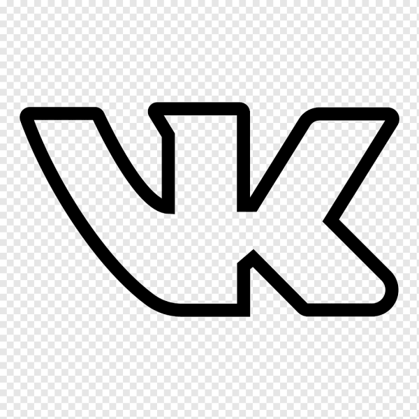 Иконка ВК черная