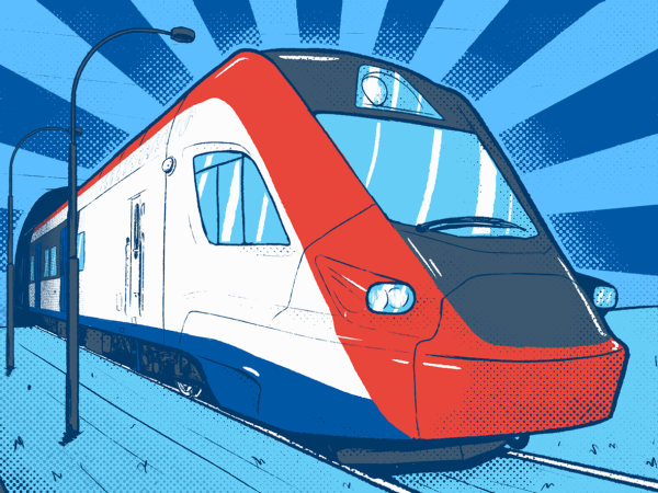 Нарисовать поезд Иволга