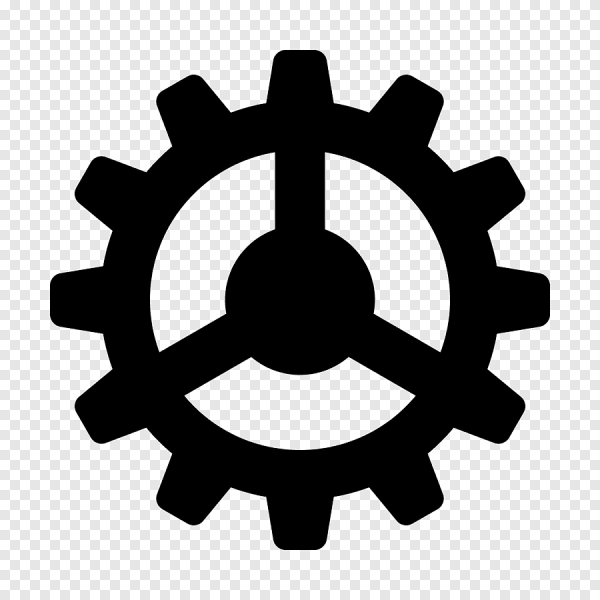 Значок настройки на прозрачном фоне