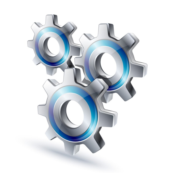 Значок настройки на прозрачном фоне