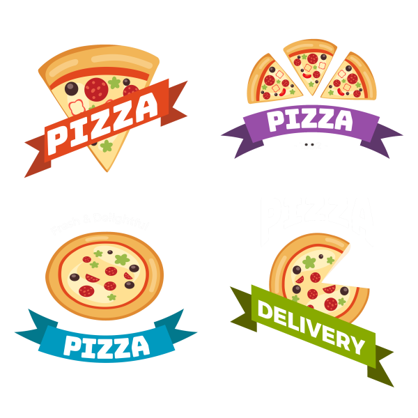 Кусок пиццы лого