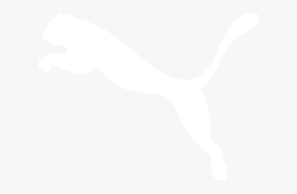 Пума белое лого на прозрачном фоне