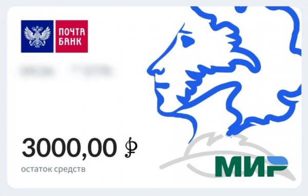 Пушкинская карта 2022 5000 рублей