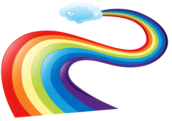 Радуга мультяшная