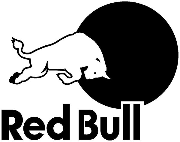 Red bull логотип черный