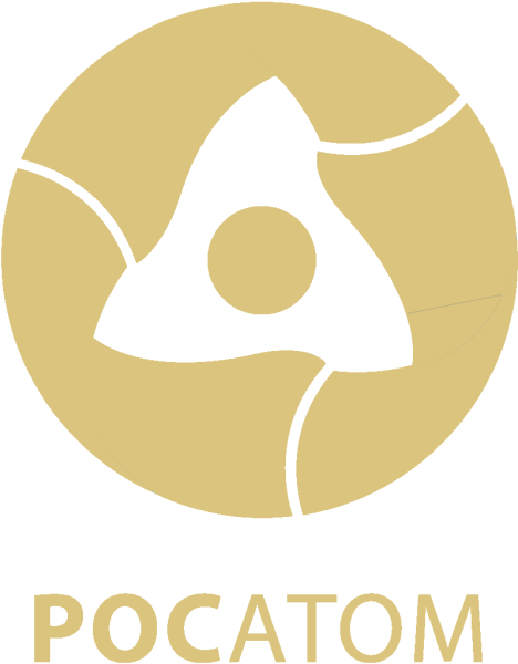 Росатом логотип белый