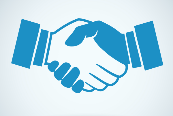 Рукопожатие вектор