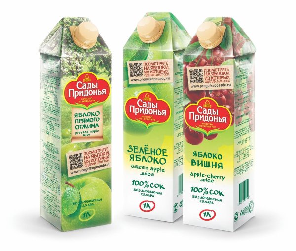 Соки сады Придонья ассортимент