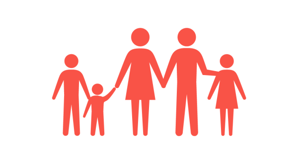 Многодетная семья пиктограмма