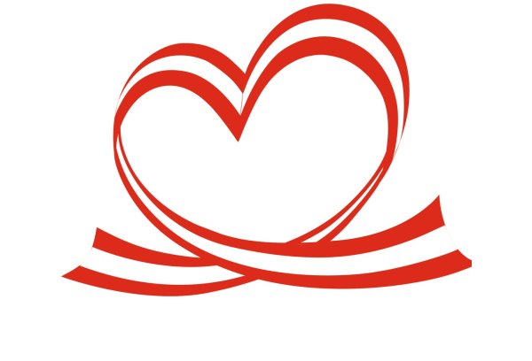 Красно белое сердце