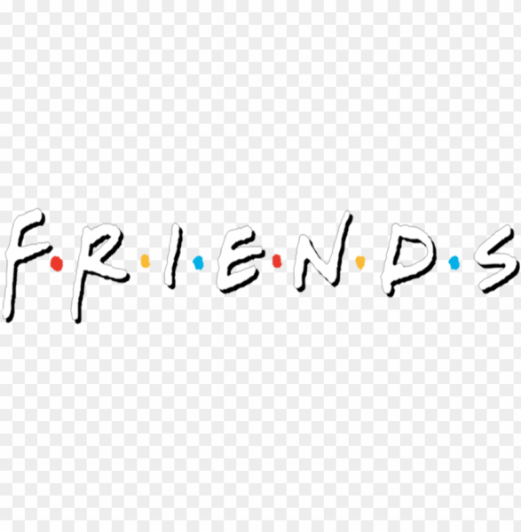 Надпись friends на прозрачном фоне