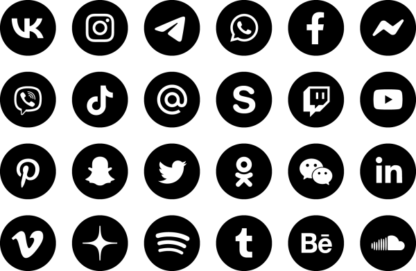 Значки соцсетей