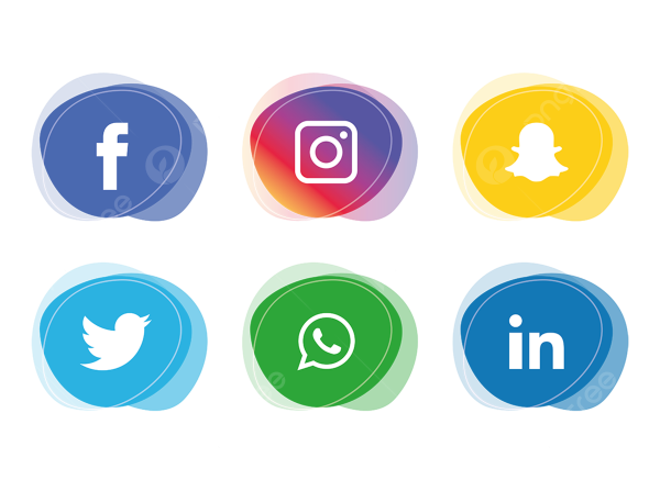 Значки соцсетей для визиток