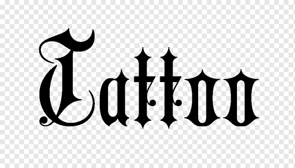 Тату надписи на прозрачном фоне