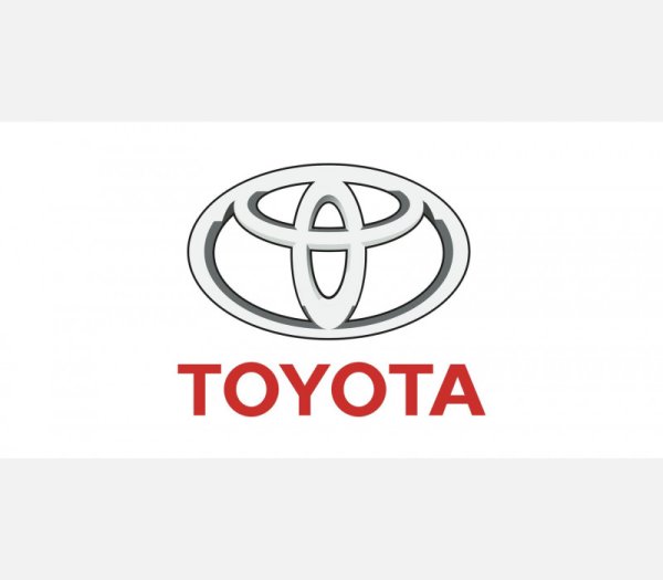 Toyota логотип на белом фоне